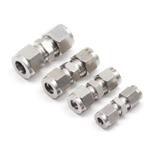 Stainless steel double ferrule connector fittings