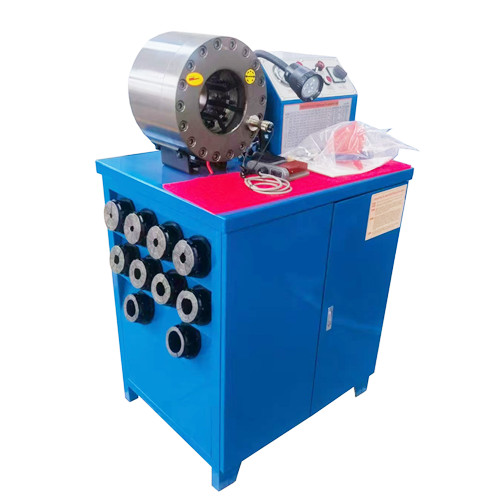 Hydraulic oil rubber hose crimping machine