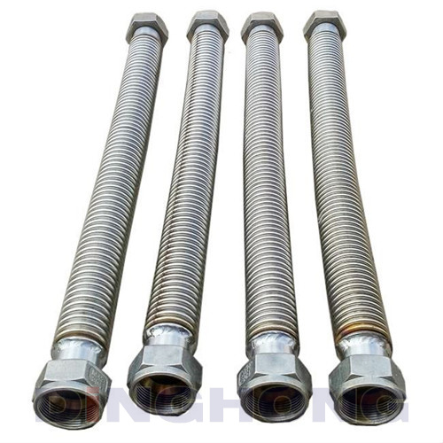Stainless steel metal hose without braided mesh