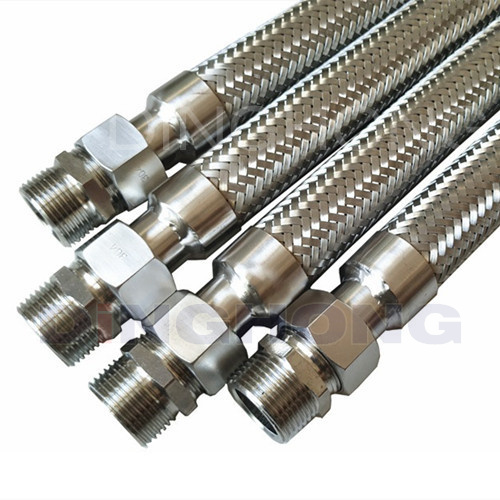 SS304 Braided Flexible Metal Hose With Fittings