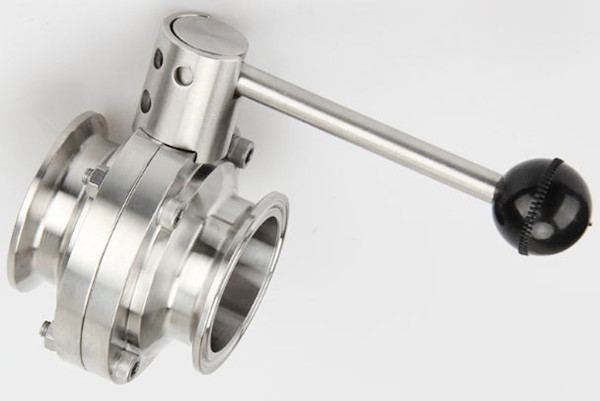 CHENTAOMAYAN 1.5 2 Sanitary Tri Clamp Butterfly Valve SS304 Stainless Steel OD45/OD51 K 64