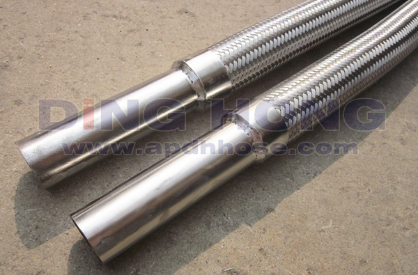 welded pipe connect flexible hose