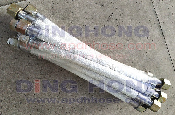high temperature insulation stainless braided flex hose