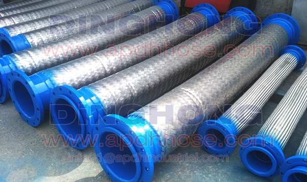 flexible steel hose with flange ends