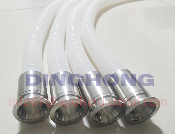 KF NW flange connect ptfe teflon hose